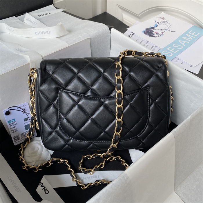 Chanel SMALL FLAP BAG Calfskin AS4264 Black A