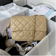 Chanel SMALL FLAP BAG Calfskin AS4264 Beige A