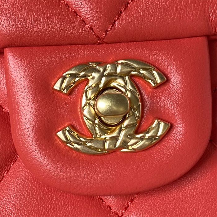 Chanel SMALL FLAP BAG Calfskin AS4264 Red A