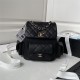 Chanel BACKPACK AS4398 Grained Shiny Calfskin & Gold-Tone Metal Black A