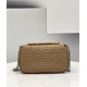 Baguette Chain Midi Bag FF Fabric Beige High