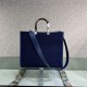 MEDIUM Fendi SUNSHINE Shopper FF Fabric Navy Blue High