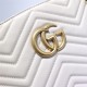 Gucci Marmont Zip Tote 524578 Leather White High