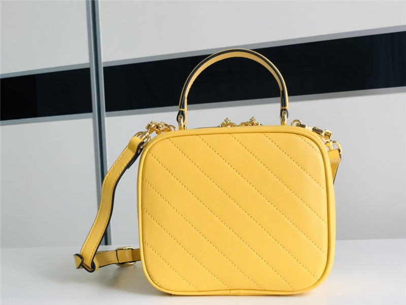 Gucci Blondie Top Handle bag Leather 744434 Yellow High