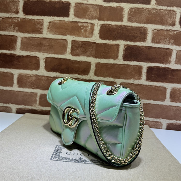 GG Marmont small matelassé shoulder bag-fresh Green High