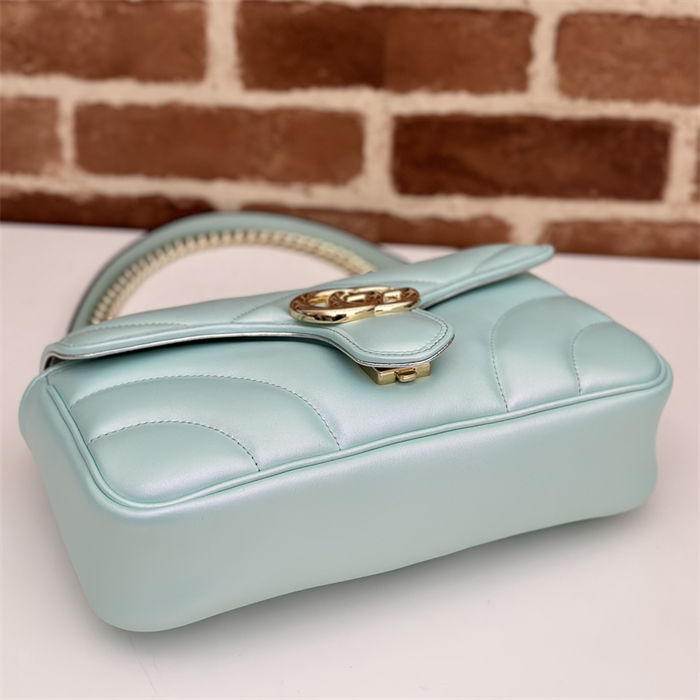 GG Marmont small matelassé shoulder bag-fresh Blue High