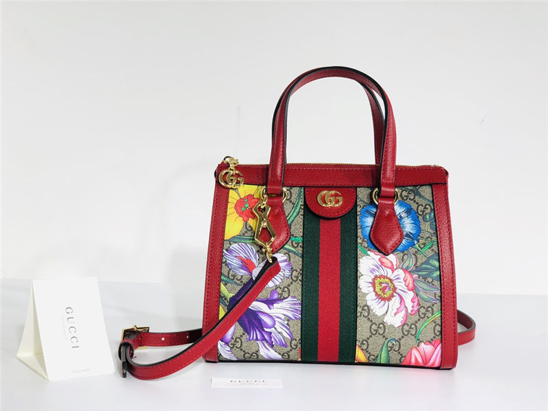 Ophidia small GG tote bag 547551 Red high