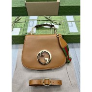 Gucci BLONDIE MEDIUM TOP HANDLE BAG 721172 Leather High