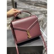 CASSANDRA MEDIUM TOP HANDLE BAG IN SMOOTH LEATHER Wine High