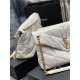 LOULOU PUFFER MEDIUM BAG IN QUILTED LAMBSKIN Gold-Tone White High