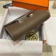 Hermes Constance Compact Wallet Epsom Leather Etoupe High