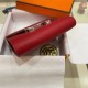 Hermes Constance Compact Wallet Epsom Leather Red High