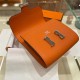 Hermes Constance Compact Wallet Epsom Leather Orange High