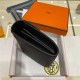 Hermes Constance Compact Wallet Epsom Leather Black High