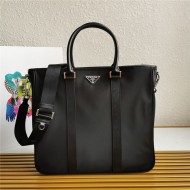 Prada Nylon Tote Bag Black High