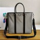 Prada Nylon Tote Bag Grey High