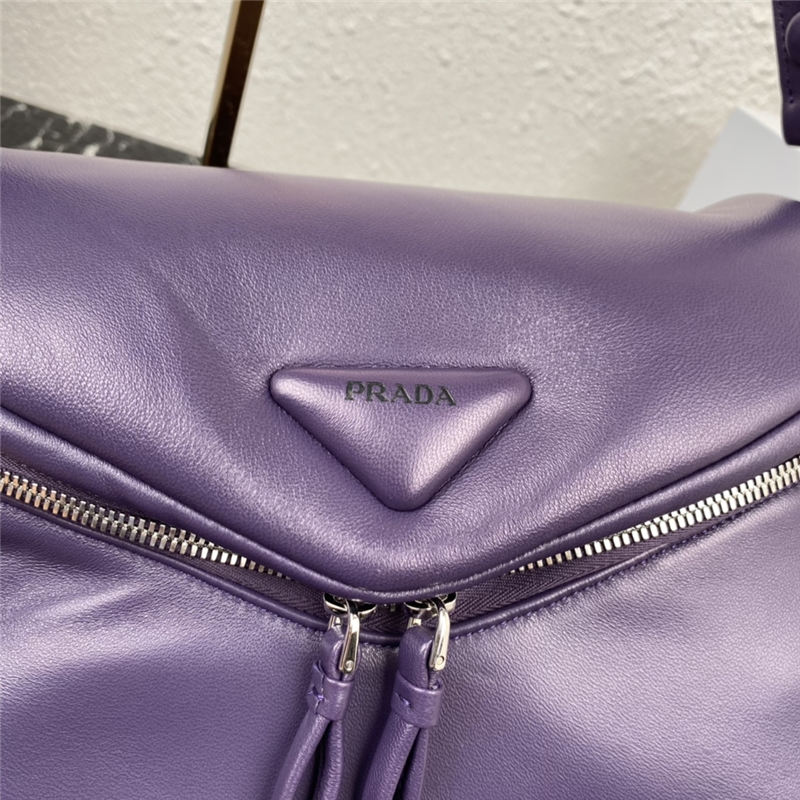 Prada Padded nappa leather Prada Signaux bag Purple High