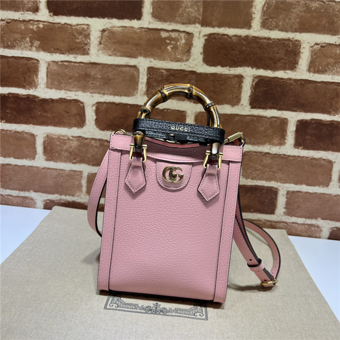 Gucci Diana mini tote bag 739079 Pink High