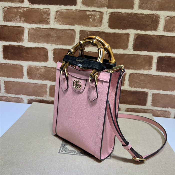 Gucci Diana mini tote bag 739079 Pink High