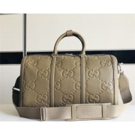 Gucci JUMBO GG SMALL DUFFLE BAG 725282 Taupe High