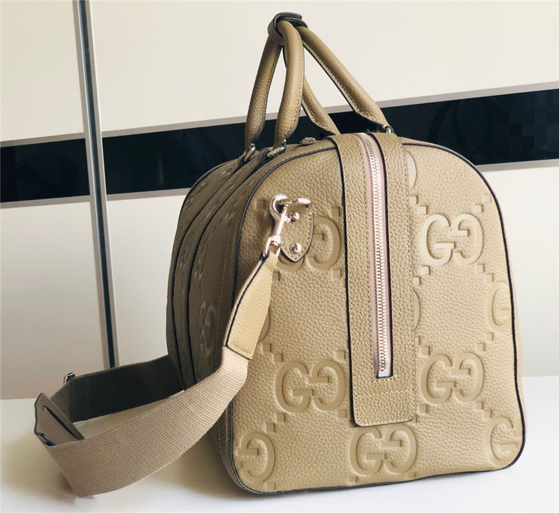 Gucci JUMBO GG SMALL DUFFLE BAG 725282 Taupe High