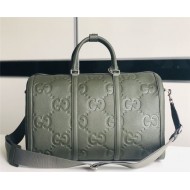 Gucci JUMBO GG SMALL DUFFLE BAG 725282 Dark Green High