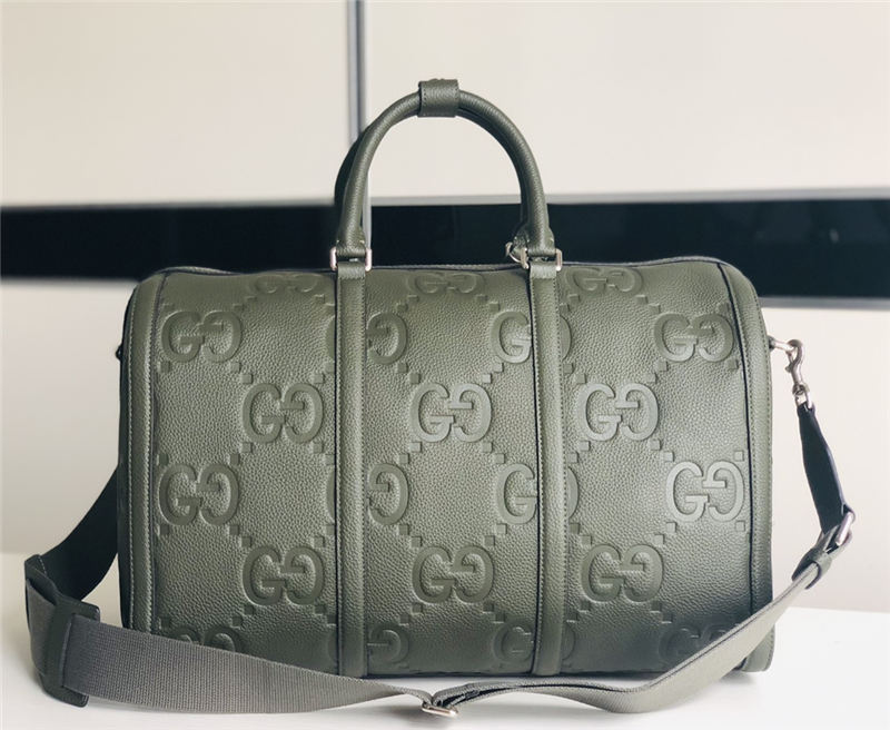 Gucci JUMBO GG SMALL DUFFLE BAG 725282 Dark Green High