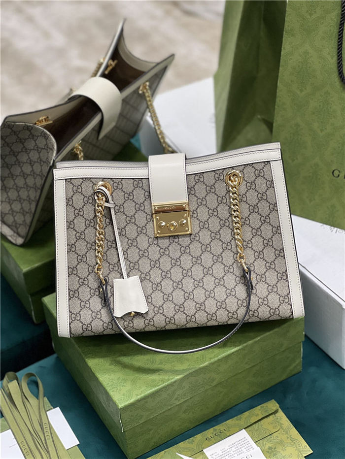 Gucci Padlock GG medium shoulder bag 479197 White High