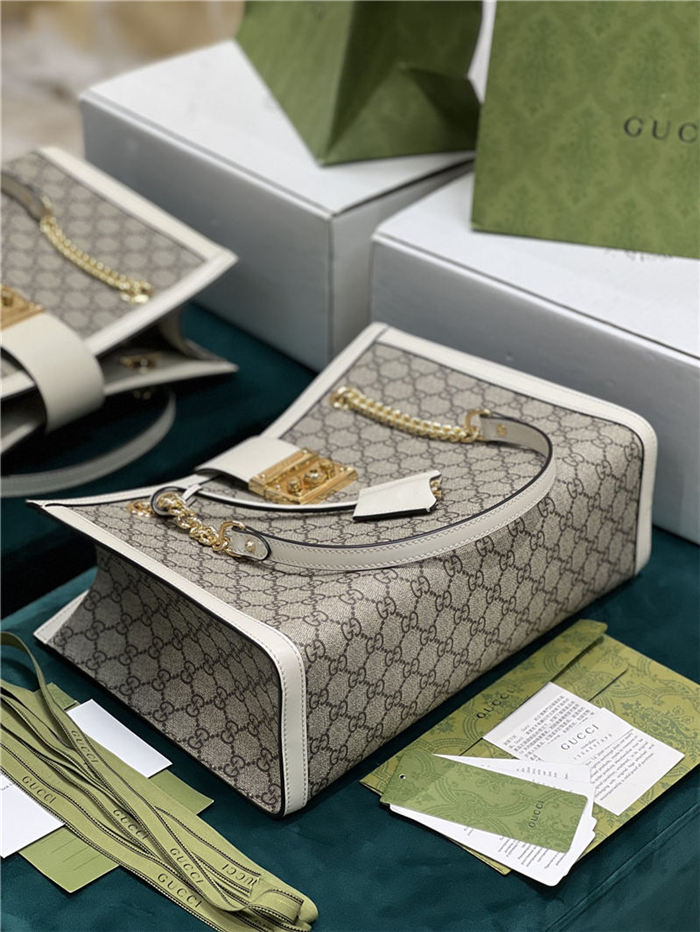 Gucci Padlock GG medium shoulder bag 479197 White High