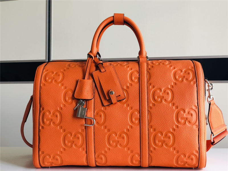 Gucci JUMBO GG SMALL DUFFLE BAG 725282 Orange High