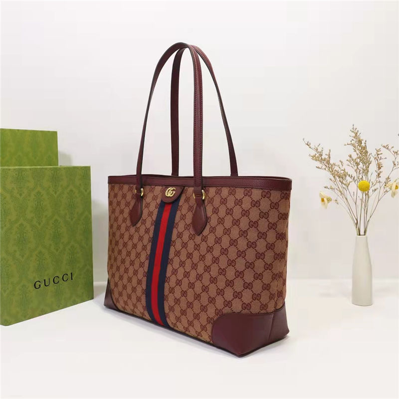 Ophidia GG medium tote 631685 Burgundy High