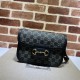 Gucci Horsebit 1955 shoulder bag 602204 Denim high