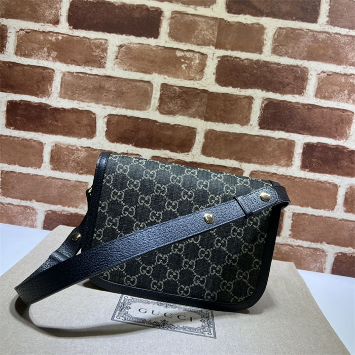 Gucci Horsebit 1955 shoulder bag 602204 Denim high