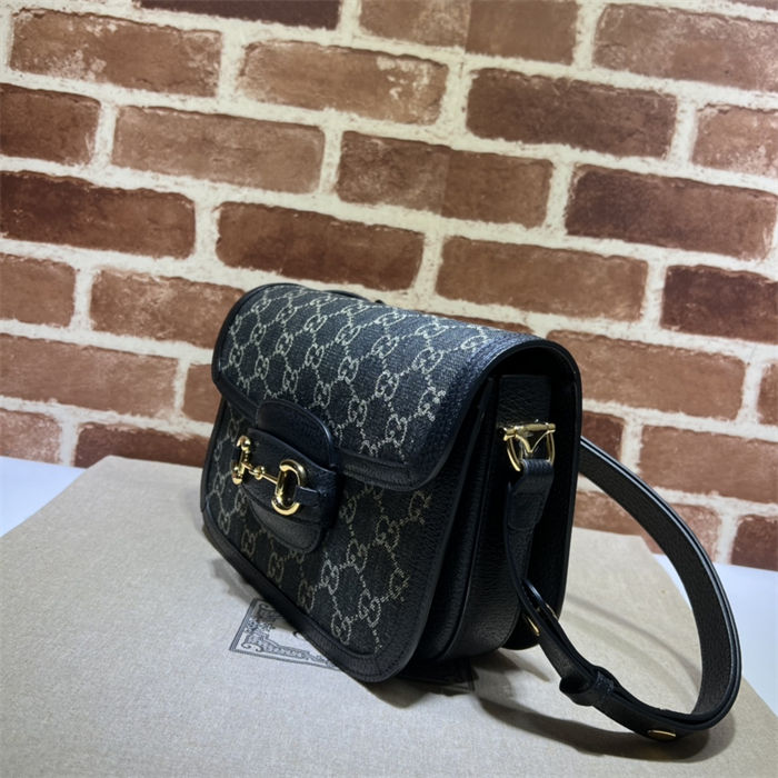 Gucci Horsebit 1955 shoulder bag 602204 Denim high