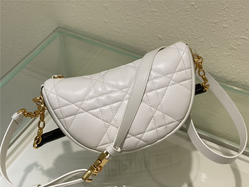 SMALL Dior VIBE Hobo Bag Calfskin White High