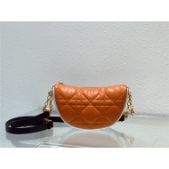 SMALL Dior VIBE Hobo Bag Calfskin Orange High