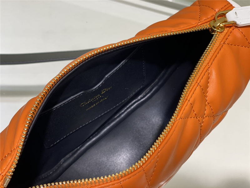 SMALL Dior VIBE Hobo Bag Calfskin Orange High