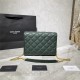 BECKY MINI CHAIN BAG IN CARRÉ-QUILTED LAMBSKIN Green High