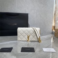 BECKY CHAIN WALLET IN QUILTED LAMBSKIN White High