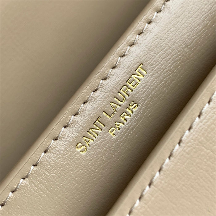 SUNSET MEDIUM IN SMOOTH LEATHER Beige High