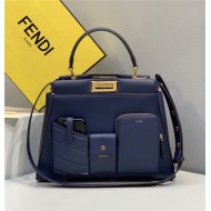 PEEKABOO Medium Pocket Bag Navy High