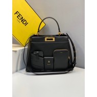 PEEKABOO Medium Pocket Bag Black High