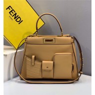 PEEKABOO Medium Pocket Bag Beige High