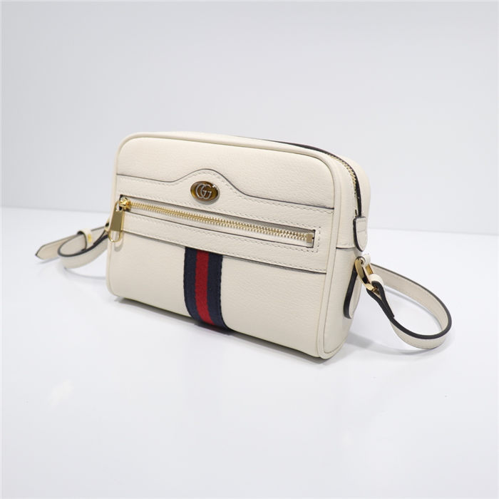 Ophidia GG mini bag 517350 Leather White High