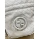 Gucci BLONDIE MINI BUCKET BAG 760313 Leather White High