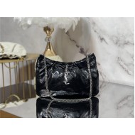 YSL HOBO BAG LEATHER Black 681632 High