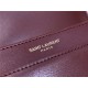 SOLFERINO SMALL SATCHEL IN BOX SAINT LAURENT LEATHER Burgundy High