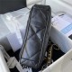 Large Chanel 19 Flap Bag Goatskin/Lambskin Black Silver High