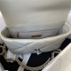 Chanel 19 Flap Bag Goatskin/Lambskin Grey Silver High