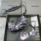 WOMEN'S LE CAGOLE XS SHOULDER BAG IN Silver Grey High